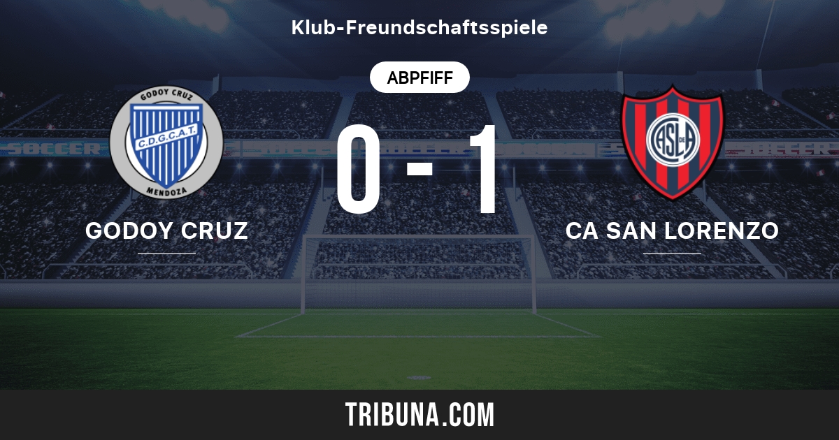 Godoy Cruz Vs Ca San Lorenzo Live Score Stream Und Head To Head Ergebnisse 02 08 2017 Vorschau Der Partie Godoy Cruz Vs Ca San Lorenzo Team Anstosszeit Tribuna Com