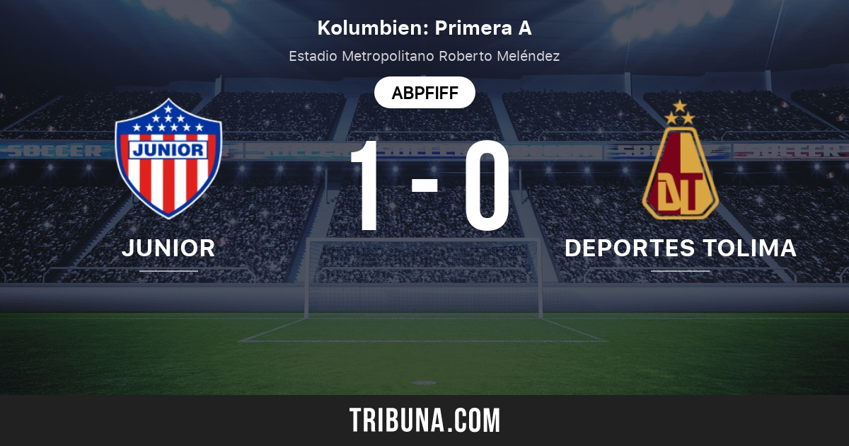 Junior Vs Deportes Tolima Live Score Stream Und Head To Head Ergebnisse 13 07 2019 Vorschau Der Partie Junior Vs Deportes Tolima Team Anstosszeit Tribuna Com