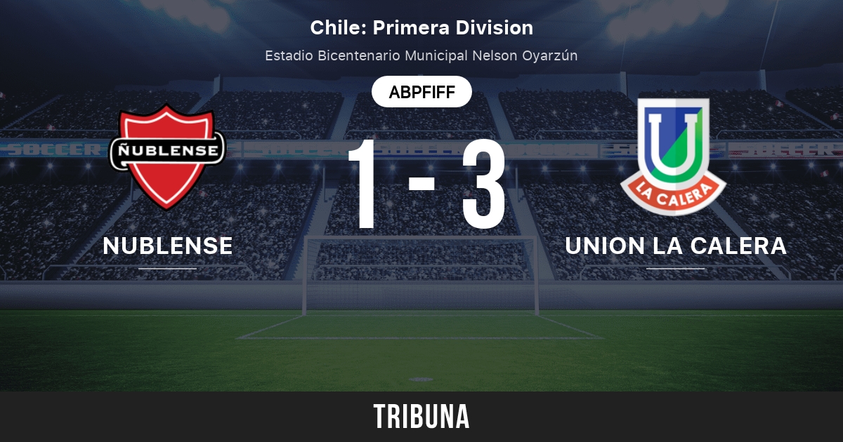 Nublense Vs Deportes Union La Calera Live Score Stream Und Head To Head Ergebnisse 20 11 2011 Vorschau Der Partie Nublense Vs Deportes Union La Calera Team Anstosszeit Tribuna Com