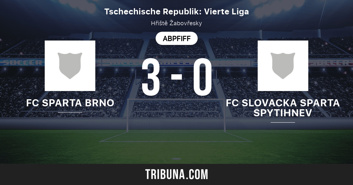 Fc Sparta Brno Vs Fc Slovacka Sparta Spytihnev Head To Head Statistiken Des Spiels 28 04 2012 Tribuna Com