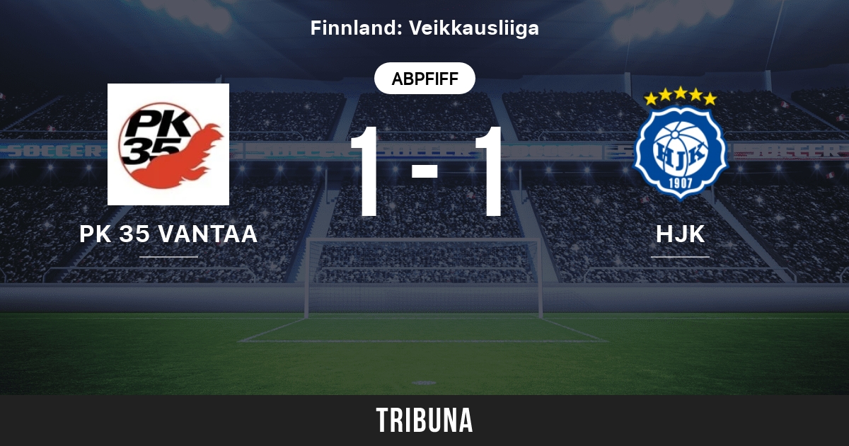 Pk 35 Vantaa Vs Hjk Helsinki Live Score Stream Und Head To Head Ergebnisse 03 10 1998 Vorschau Der Partie Pk 35 Vantaa Vs Hjk Helsinki Team Anstosszeit Tribuna Com