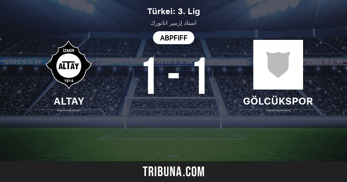 Altay Izmir Vs Golcukspor Live Score Stream Und Head To Head Ergebnisse 22 01 2017 Vorschau Der Partie Altay Izmir Vs Golcukspor Team Anstosszeit Tribuna Com
