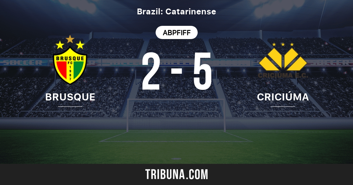 Brusque Sc Vs Criciuma Sc Live Score Stream Und Head To Head Ergebnisse 10 02 2008 Vorschau Der Partie Brusque Sc Vs Criciuma Sc Team Anstosszeit Tribuna Com