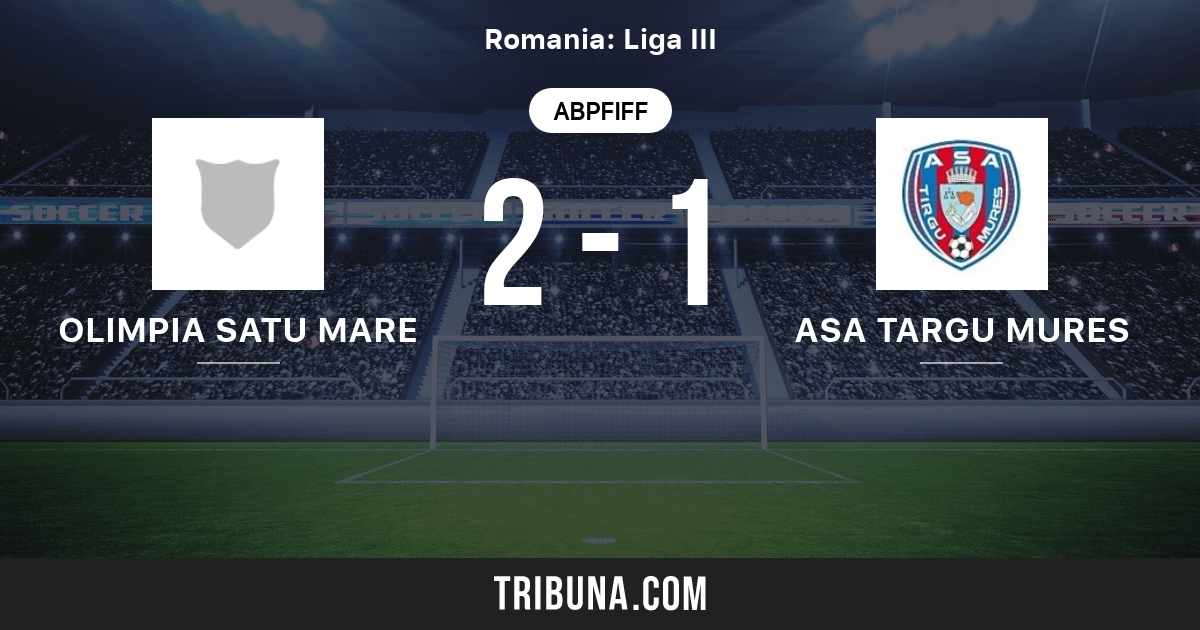 Olimpia Satu Mare Vs Asa Targu Mures Live Score Stream Und Head To Head Ergebnisse 04 04 2008 Vorschau Der Partie Olimpia Satu Mare Vs Asa Targu Mures Team Anstosszeit Tribuna Com
