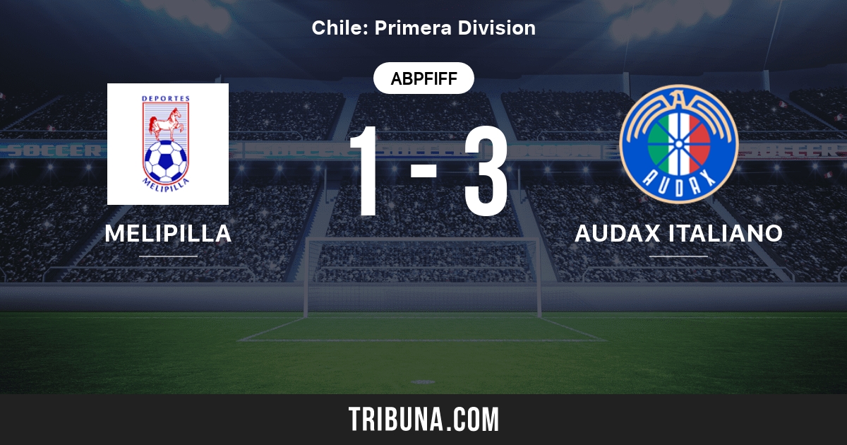 Melipilla Vs Audax Italiano Live Score Stream Und Head To Head Ergebnisse 27 05 2007 Vorschau Der Partie Melipilla Vs Audax Italiano Team Anstosszeit Tribuna Com
