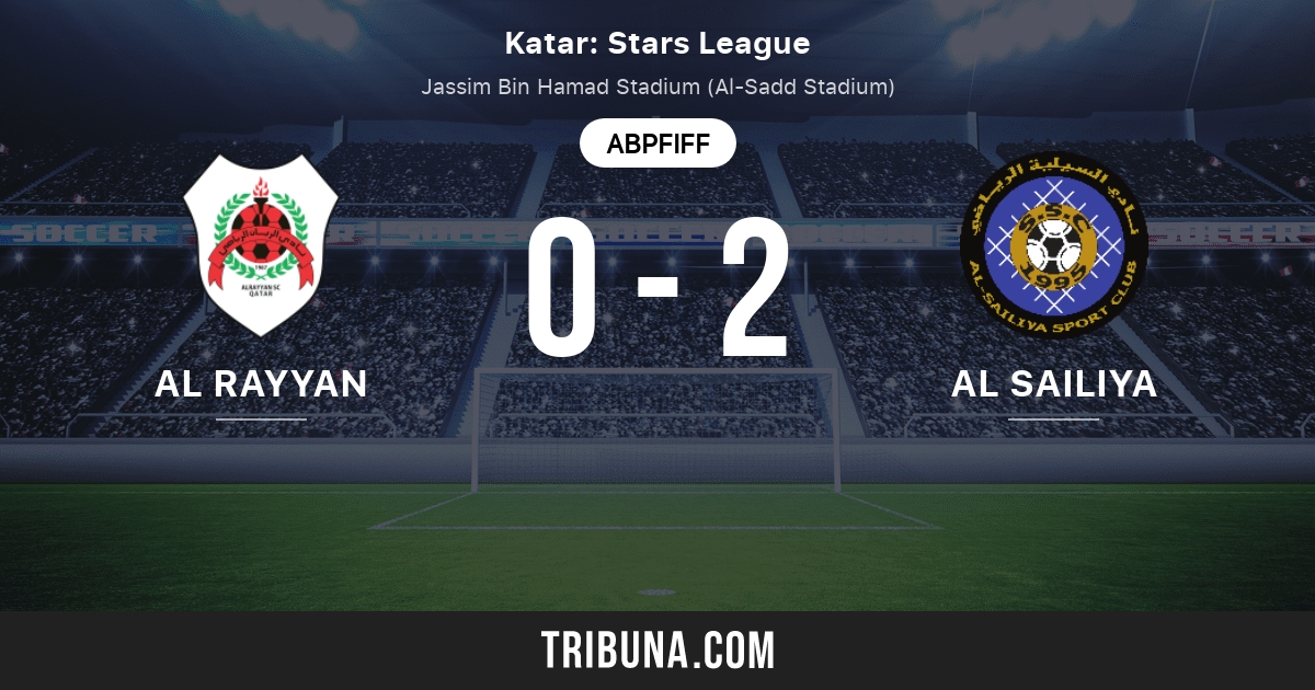 Al Rayyan Vs Al Sailiya Live Score Stream Und Head To Head Ergebnisse 02 01 2021 Vorschau Der Partie Al Rayyan Vs Al Sailiya Team Anstosszeit Tribuna Com
