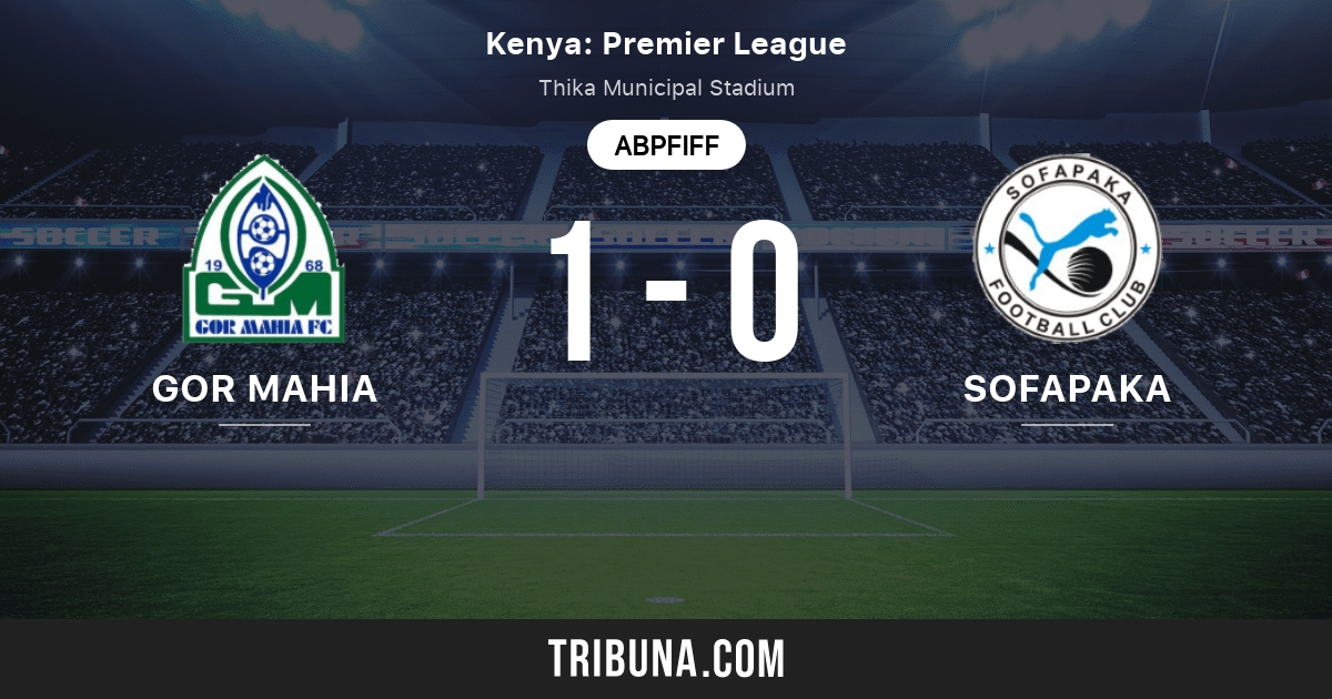 Fc Gor Mahia Vs Fc Sofapaka Live Score Stream Und Head To Head Ergebnisse 20 06 2021 Vorschau Der Partie Fc Gor Mahia Vs Fc Sofapaka Team Anstosszeit Tribuna Com