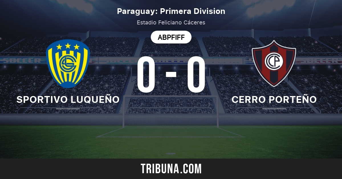 Sportivo Luqueno Vs Cerro Porteno Live Score Stream Und Head To Head Ergebnisse 16 07 2021 Vorschau Der Partie Sportivo Luqueno Vs Cerro Porteno Team Anstosszeit Tribuna Com