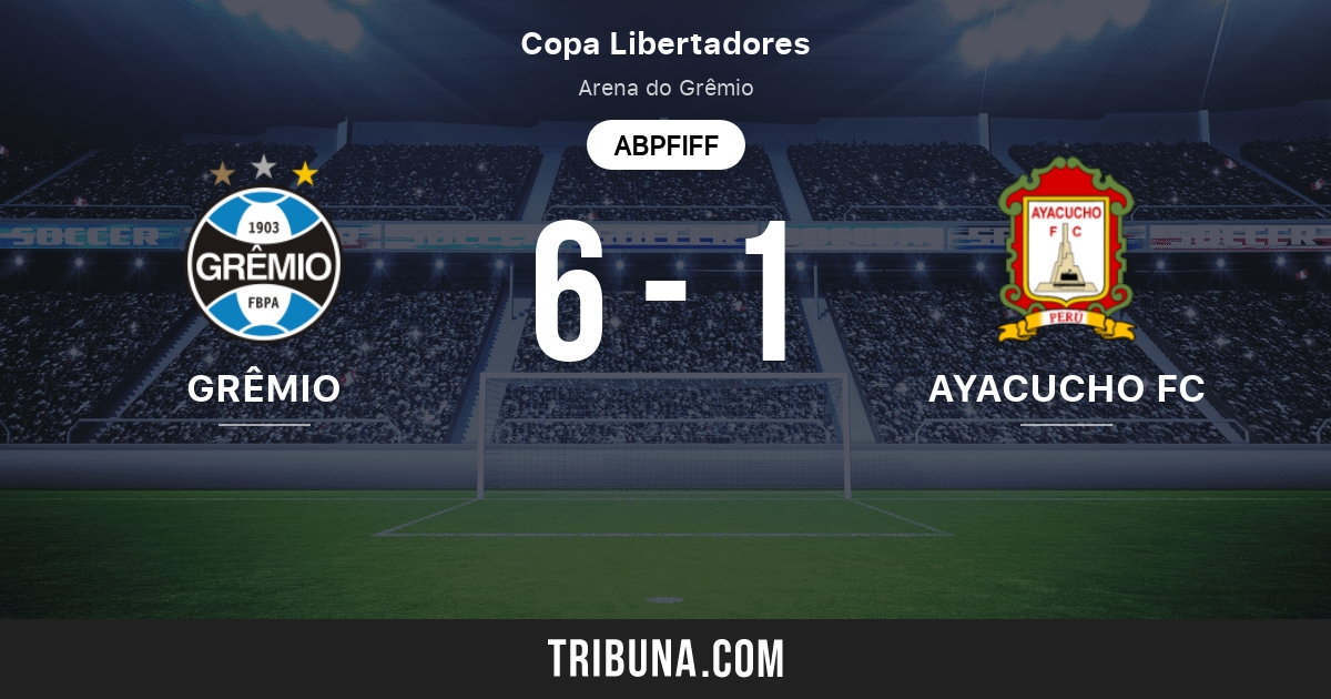 Gremio Fb Porto Alegrense Vs Ayacucho Fc Live Score Stream Und Head To Head Ergebnisse 11 03 2021 Vorschau Der Partie Gremio Fb Porto Alegrense Vs Ayacucho Fc Team Anstosszeit Tribuna Com