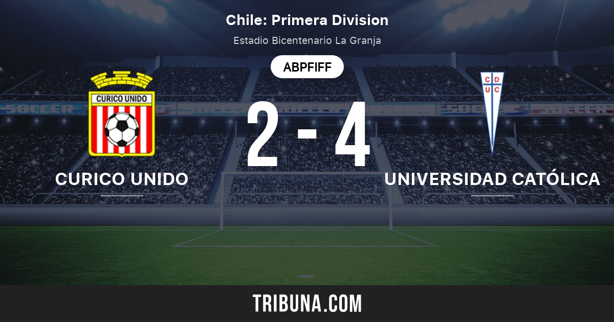 Curico Unido Vs Universidad Catolica Rangliste In Chile Primera Division 15 09 2021