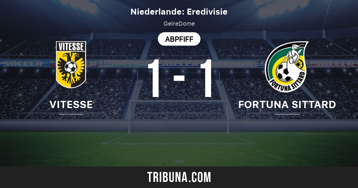 Vitesse Vs Fortuna Sittard Live Score Stream Und Head To Head Ergebnisse 25 09 2021 Vorschau Der Partie Vitesse Vs Fortuna Sittard Team Anstosszeit Tribuna Com