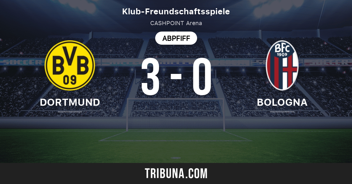 Borussia Dortmund Vs Bologna Live Score Stream Und Head To Head Ergebnisse 30 07 2021 Vorschau Der Partie Borussia Dortmund Vs Bologna Team Anstosszeit Tribuna Com