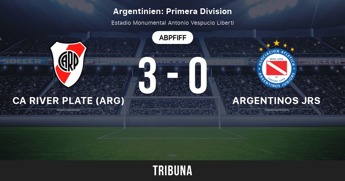 Ca River Plate Arg Vs Argentinos Jrs Live Score Stream Und Head To Head Ergebnisse 25 10 2021 Vorschau Der Partie Ca River Plate Arg Vs Argentinos Jrs Team Anstosszeit Tribuna Com