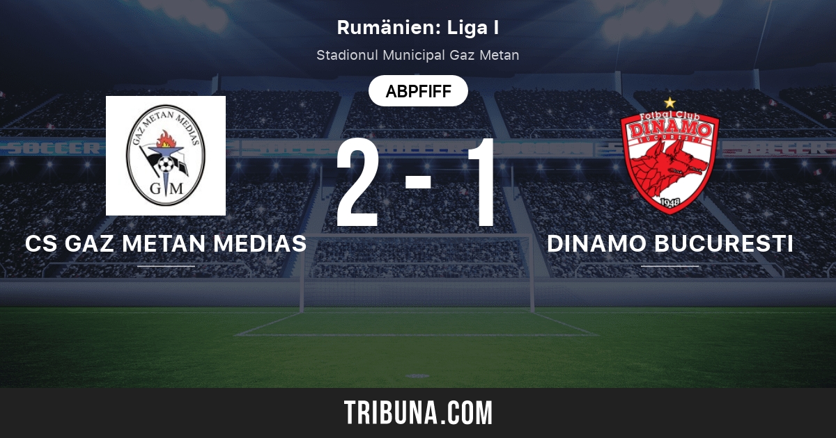 Cs Gaz Metan Medias Vs Fc Dinamo Bukarest 1948 Live Score Stream Und Head To Head Ergebnisse 16 10 2021 Vorschau Der Partie Cs Gaz Metan Medias Vs Fc Dinamo Bukarest 1948 Team Anstosszeit Tribuna Com