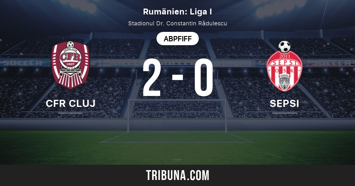 Cfr Cluj Vs Acs Sepsi Osk Sfantu Gheorghe Live Score Stream Und Head To Head Ergebnisse 25 10 2021 Vorschau Der Partie Cfr Cluj Vs Acs Sepsi Osk Sfantu Gheorghe Team Anstosszeit Tribuna Com