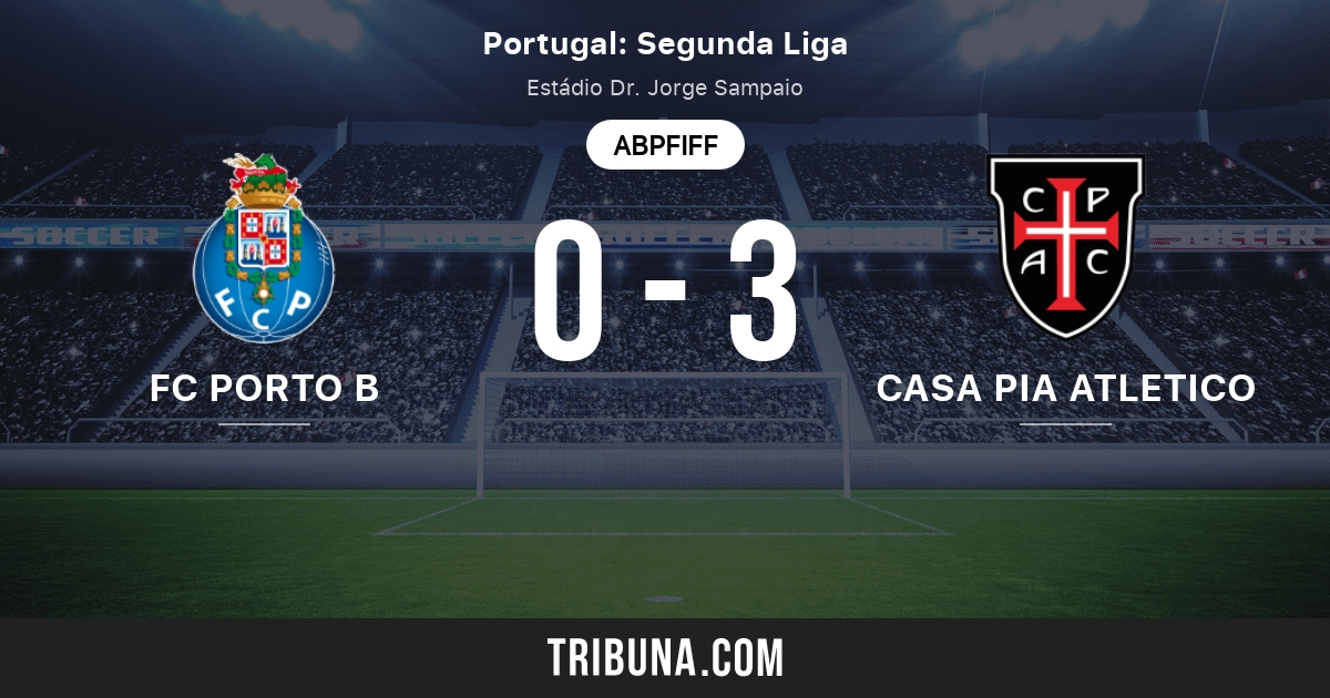 Fc Porto B Vs Casa Pia Atletico Live Score Stream Und Head To Head Ergebnisse 23 01 2022 Vorschau Der Partie Fc Porto B Vs Casa Pia Atletico Team Anstosszeit Tribuna Com