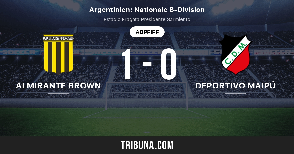 Almirante Brown Vs Deportivo Maipu Live Score Stream Und Head To Head Ergebnisse 16 10 2021 Vorschau Der Partie Almirante Brown Vs Deportivo Maipu Team Anstosszeit Tribuna Com
