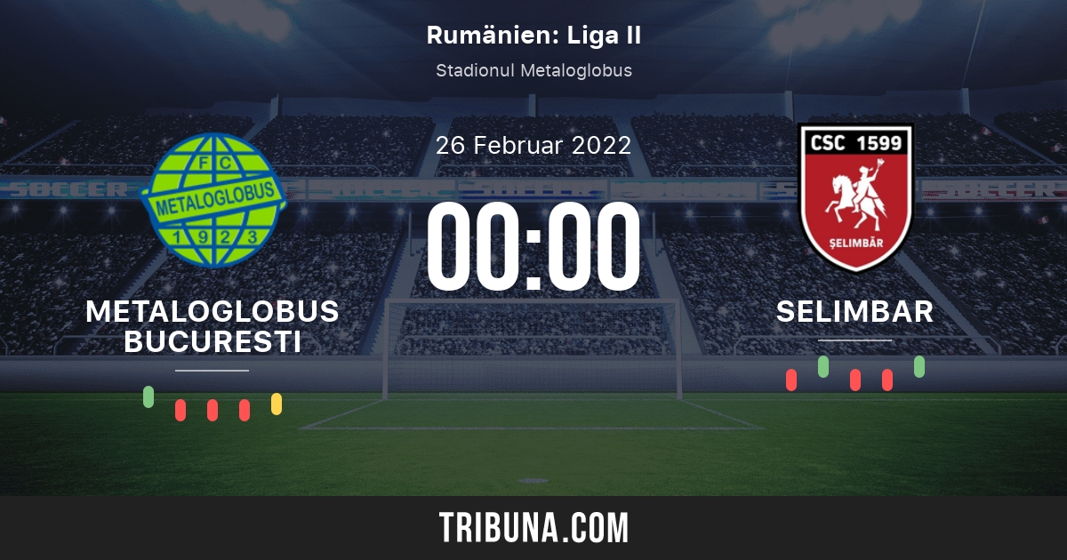 Metaloglobus Bucuresti Vs Viitorul Selimbăr Rangliste In Liga 2 26 02 2022