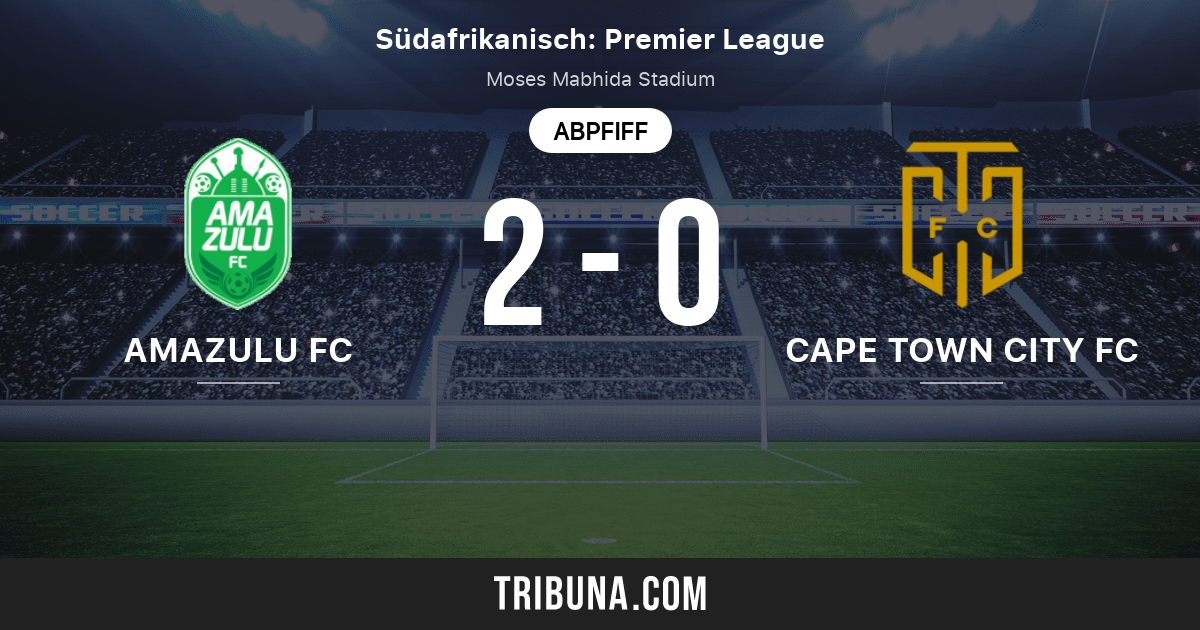 Amazulu Fc Vs Cape Town City Fc Live Score Stream Und Head To Head Ergebnisse 07 11 2021 Vorschau Der Partie Amazulu Fc Vs Cape Town City Fc Team Anstosszeit Tribuna Com