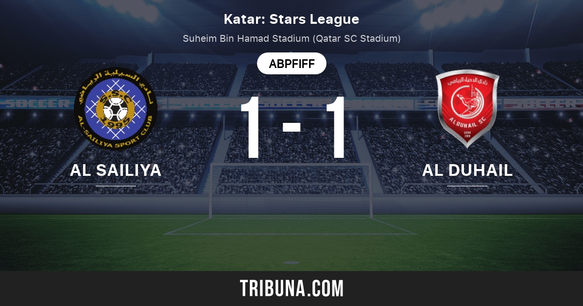 Al Sailiya Vs Al Duhail Live Score Stream Und Head To Head Ergebnisse 22 01 2022 Vorschau Der Partie Al Sailiya Vs Al Duhail Team Anstosszeit Tribuna Com