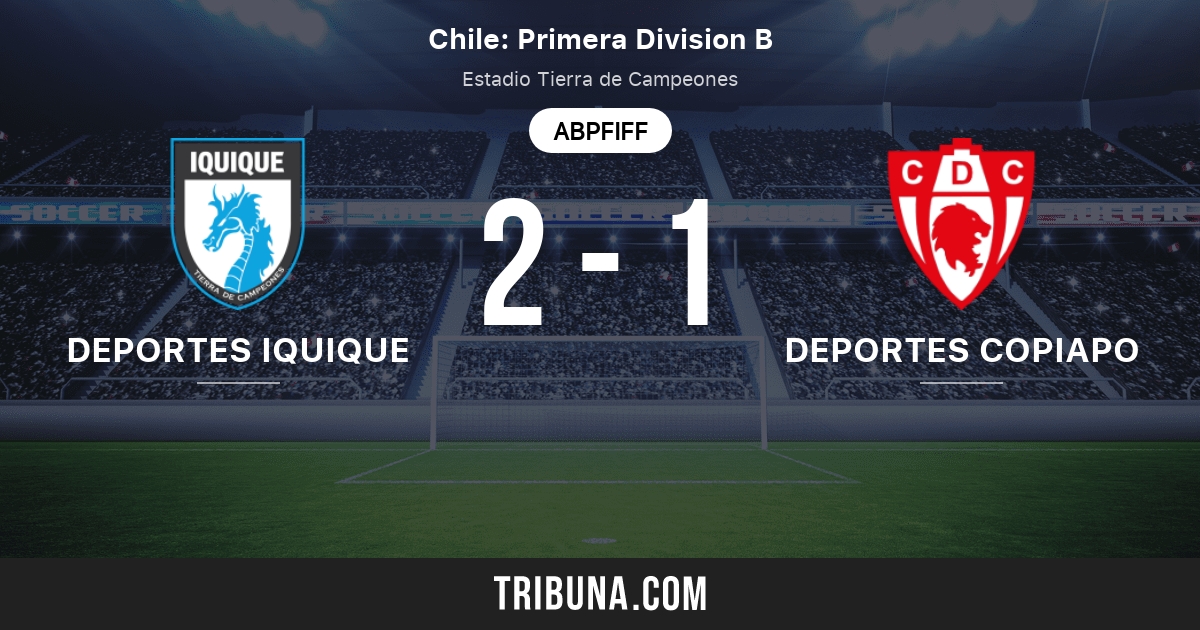 Deportes Iquique Vs Deportes Copiapo Live Score Stream Und Head To Head Ergebnisse 23 09 2021 Vorschau Der Partie Deportes Iquique Vs Deportes Copiapo Team Anstosszeit Tribuna Com