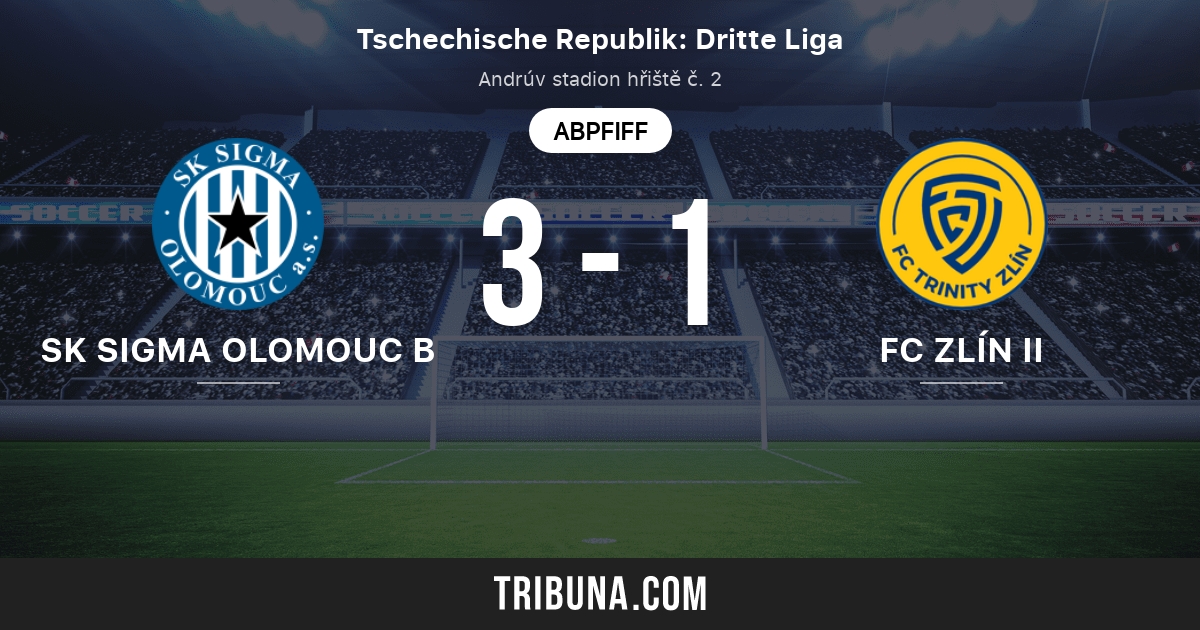 Sk Sigma Olomouc B Vs Zlin Ii Live Score Stream Und Head To Head Ergebnisse 06 10 2019 Vorschau Der Partie Sk Sigma Olomouc B Vs Zlin Ii Team Anstosszeit Tribuna Com