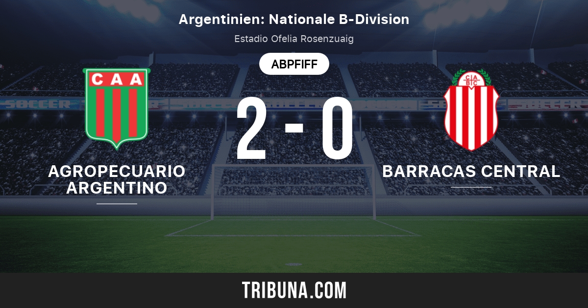 Agropecuario Argentino Vs Barracas Central Live Score Stream Und Head To Head Ergebnisse 16 03 2020 Vorschau Der Partie Agropecuario Argentino Vs Barracas Central Team Anstosszeit Tribuna Com