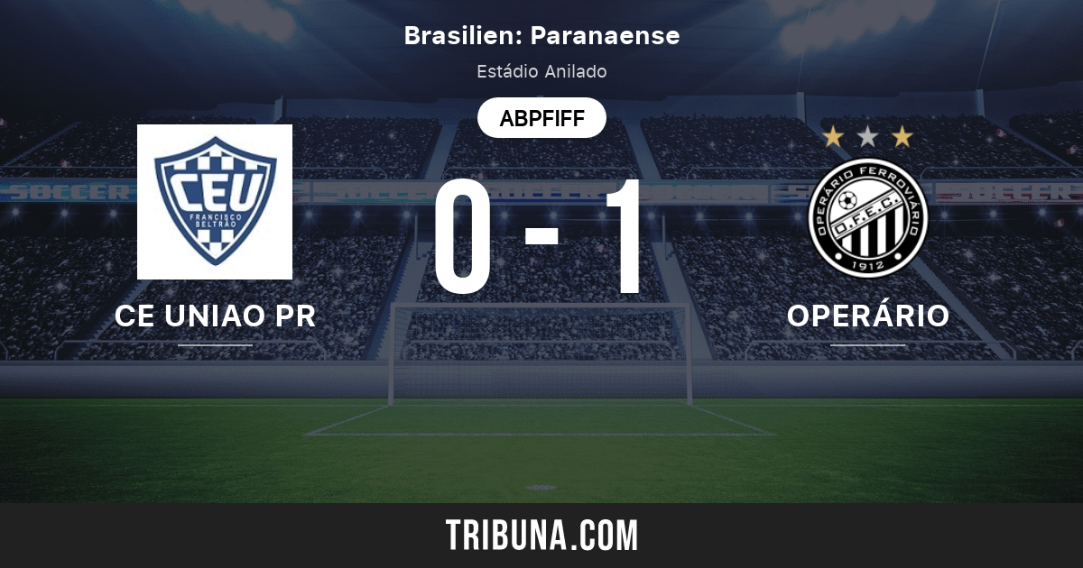 Ce Uniao Pr Vs Operario Pr Live Score Stream Und Head To Head Ergebnisse 22 02 2020 Vorschau Der Partie Ce Uniao Pr Vs Operario Pr Team Anstosszeit Tribuna Com