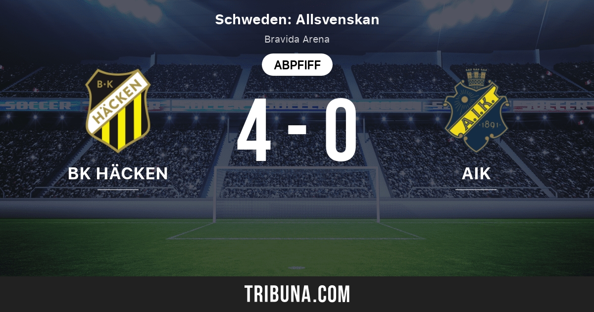 Bk Hacken Vs Aik Live Score Stream Und Head To Head Ergebnisse 22 07 2020 Vorschau Der Partie Bk Hacken Vs Aik Team Anstosszeit Tribuna Com