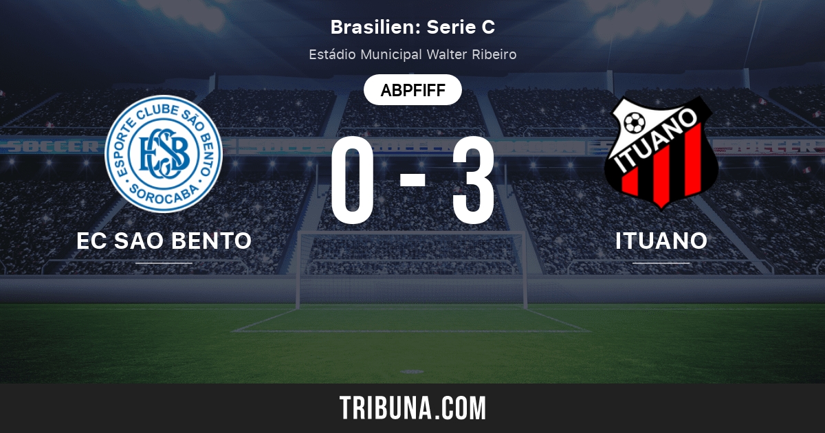 Ec Sao Bento Vs Ituano Fc Sp Live Score Stream Und Head To Head Ergebnisse 05 12 2020 Vorschau Der Partie Ec Sao Bento Vs Ituano Fc Sp Team Anstosszeit Tribuna Com