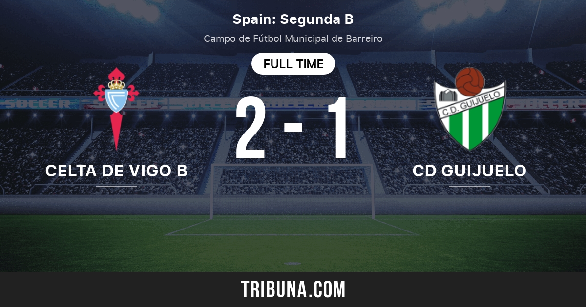 Celta De Vigo B Vs Cd Guijuelo Live Score Stream And H2h Results 02 17 2021 Preview Match Celta De Vigo B Vs Cd Guijuelo Team Start Time Tribuna Com