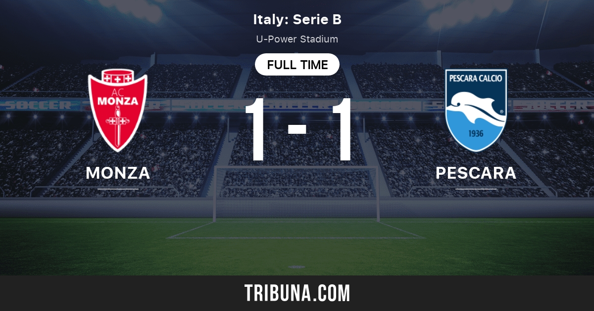 Ss Monza 1912 Vs Pescara Standings In Italy Serie B 04 05 2021