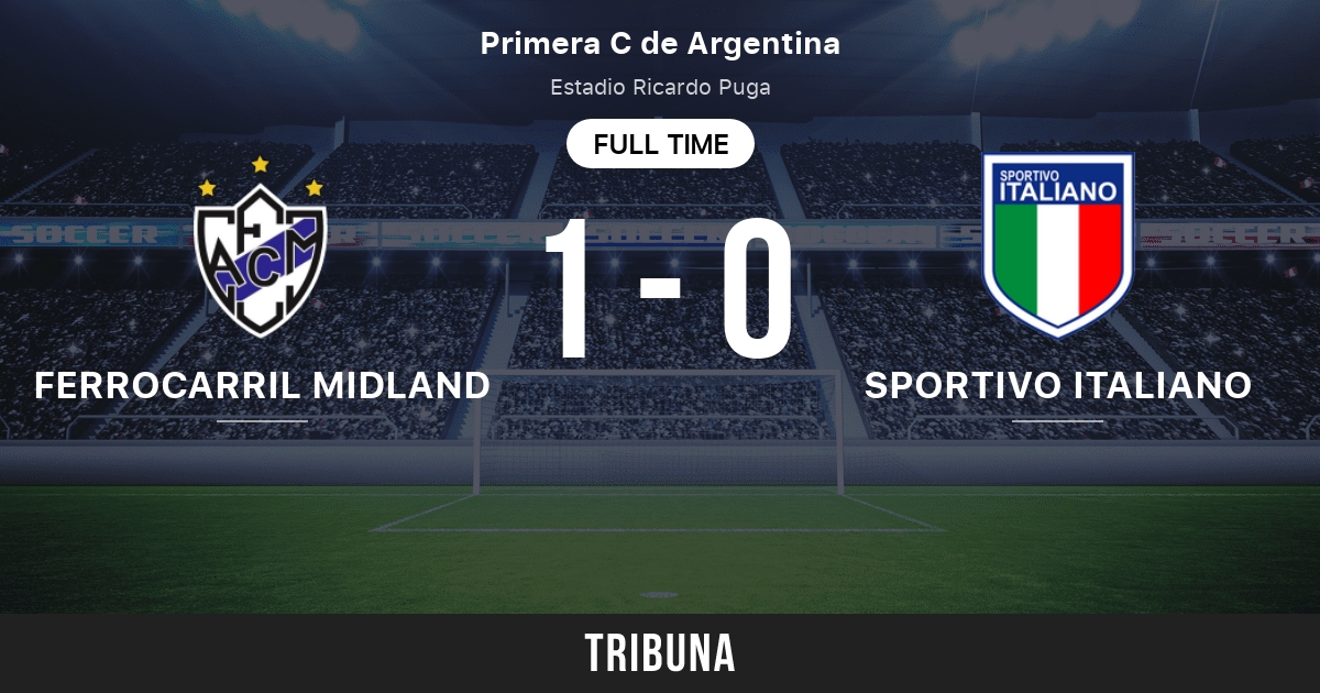 Ferrocarril Midland vs Sportivo Italiano live score, H2H and