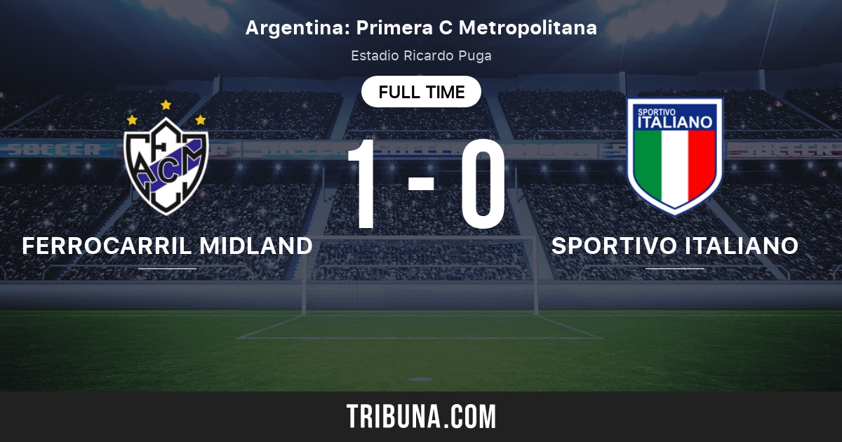 Ferrocarril Midland vs Sportivo Italiano live score, H2H and