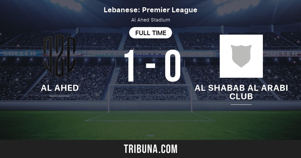 Al Ahed vs Al Shabab Al Arabi Club Live Score, Stream and H2H results