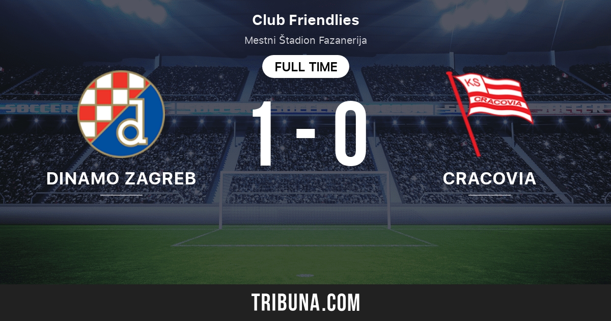 Dinamo Zagreb Vs Ks Cracovia Live Score Stream And H2h Results 07 07 2018 Preview Match Dinamo Zagreb Vs Ks Cracovia Team Start Time Tribuna Com