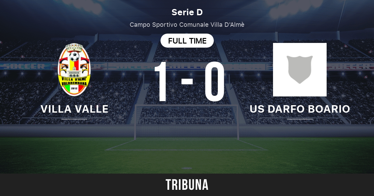 US Darfo Boario vs Villa Valle: Live Score, Stream and H2H results  4/7/2019. Preview match US Darfo Boario vs Villa Valle, team, start time.  Tribuna.com