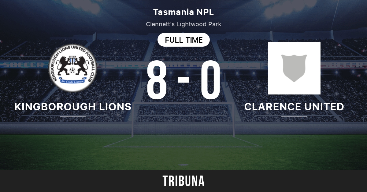 Kingborough Lions vs Clarence United: Head to Head statistics match -  3/13/2019. 