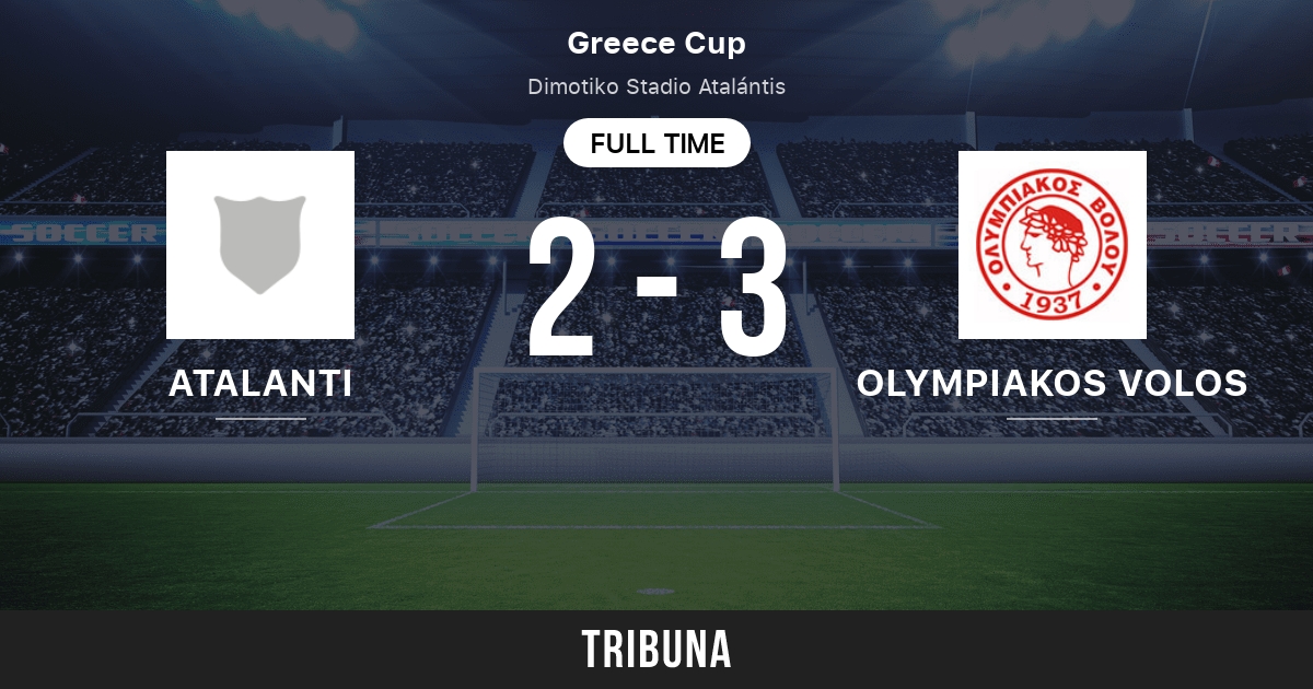 Atalanti vs Olympiakos Volos: Head to Head statistics match - 9/25/2019.  Tribuna.com