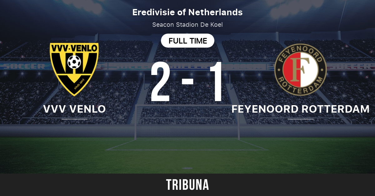 VVV Venlo vs Feyenoord Rotterdam: Match des statistiques face à face -  10/21/2012. Tribuna.com