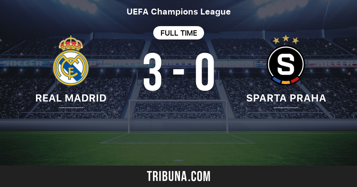 Real Madrid vs Sparta Praha Score en direct, Stream et résultats H2H 3