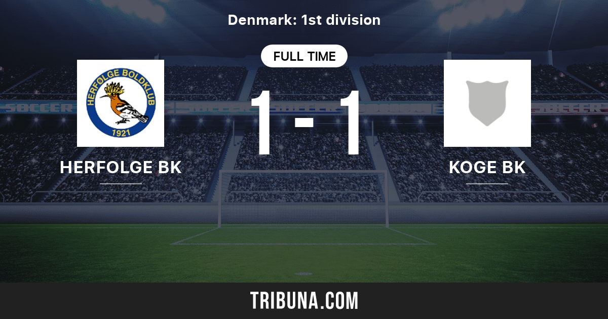 Herfolge BK vs Koge BK Live Score, Stream and H2H results 8/5/2001