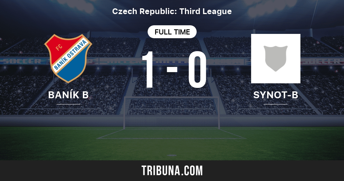 Banik Ostrava Ii Vs Synot B Live Score Stream And H2h Results 06 02 2002 Preview Match Banik Ostrava Ii Vs Synot B Team Start Time Tribuna Com