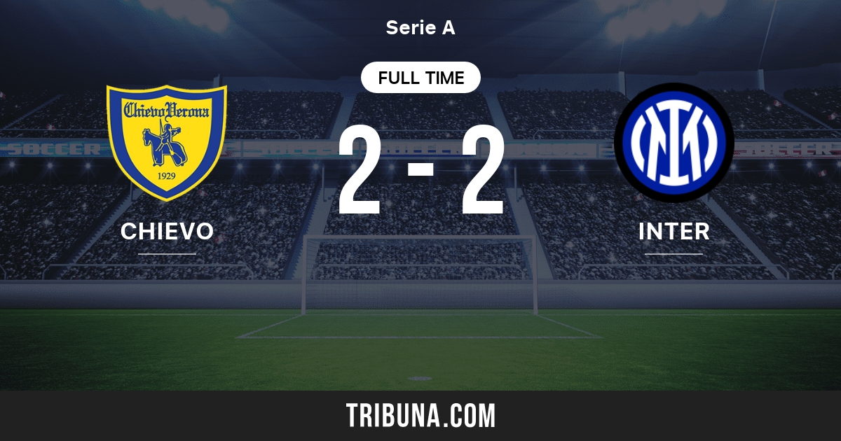 Ac Chievo Verona Vs Inter Milan Live Score Stream And H2h Results 04 21 2002 Preview Match Ac Chievo Verona Vs Inter Milan Team Start Time Tribuna Com