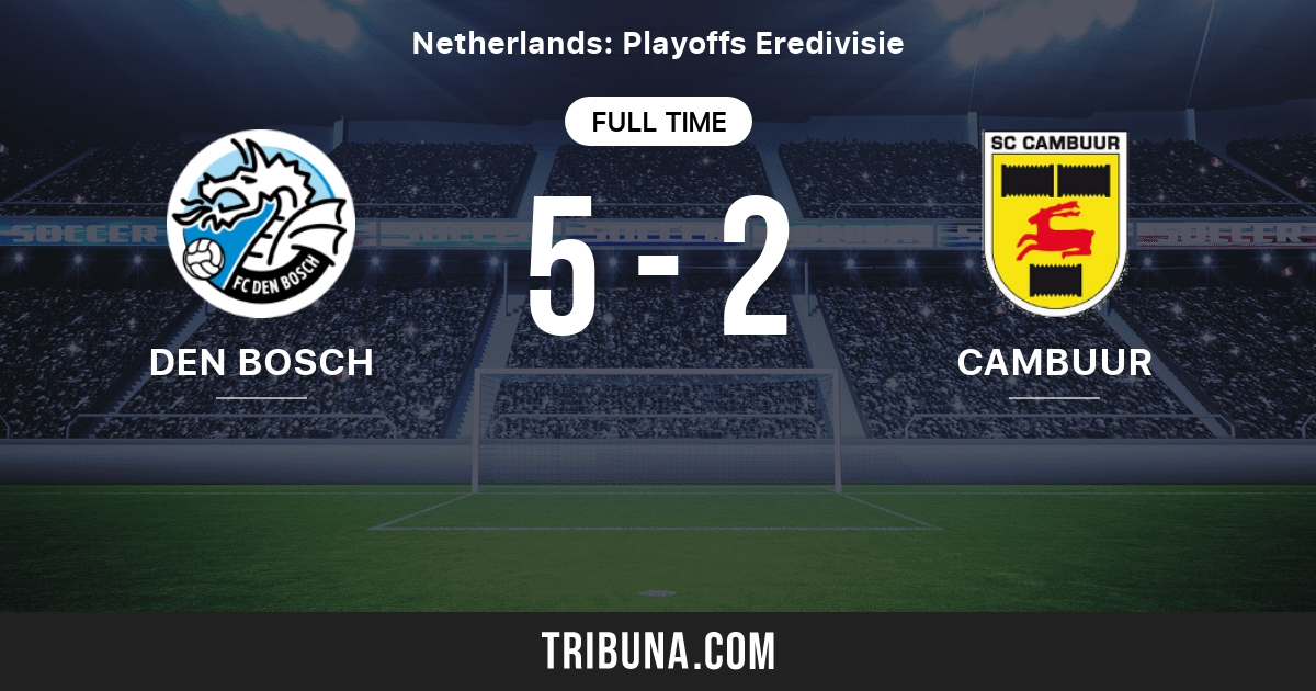 Den Bosch Vs Cambuur Live Score Stream And H2h Results 05 22 2002 Preview Match Den Bosch Vs Cambuur Team Start Time Tribuna Com