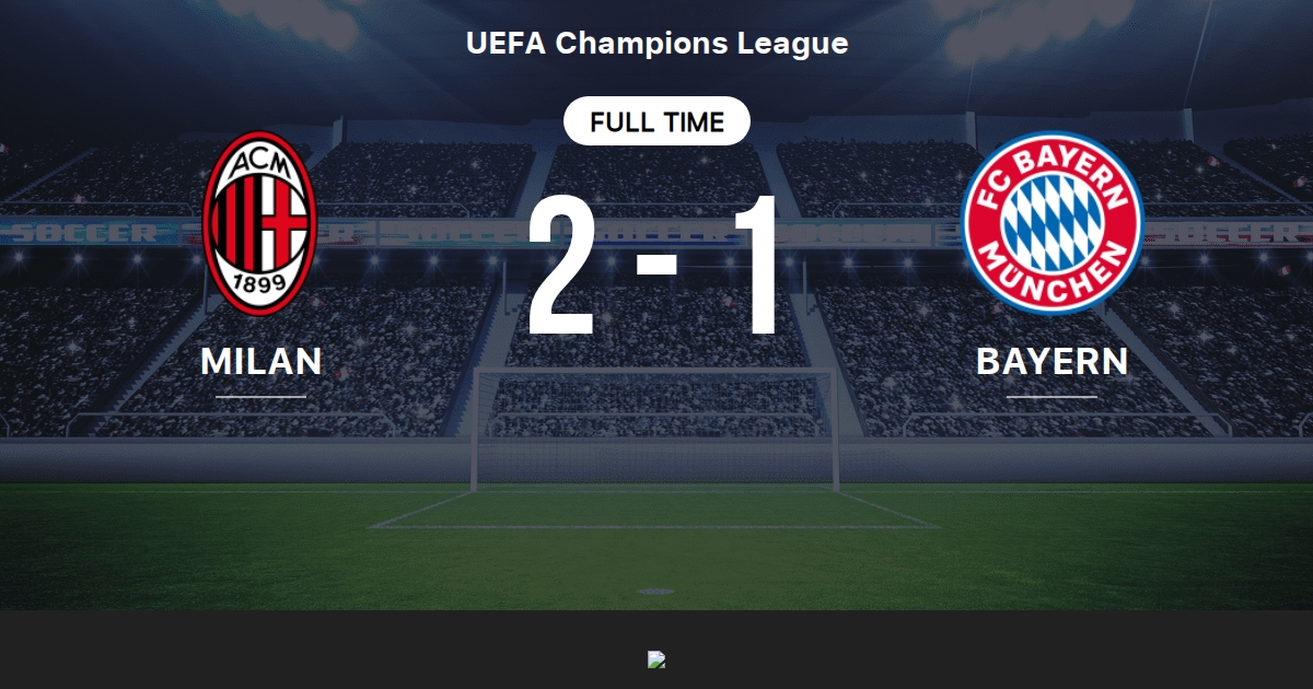 Ac Milan Vs Fc Bayern Head To Head Statistics Match 10 23 2002 Tribuna Com