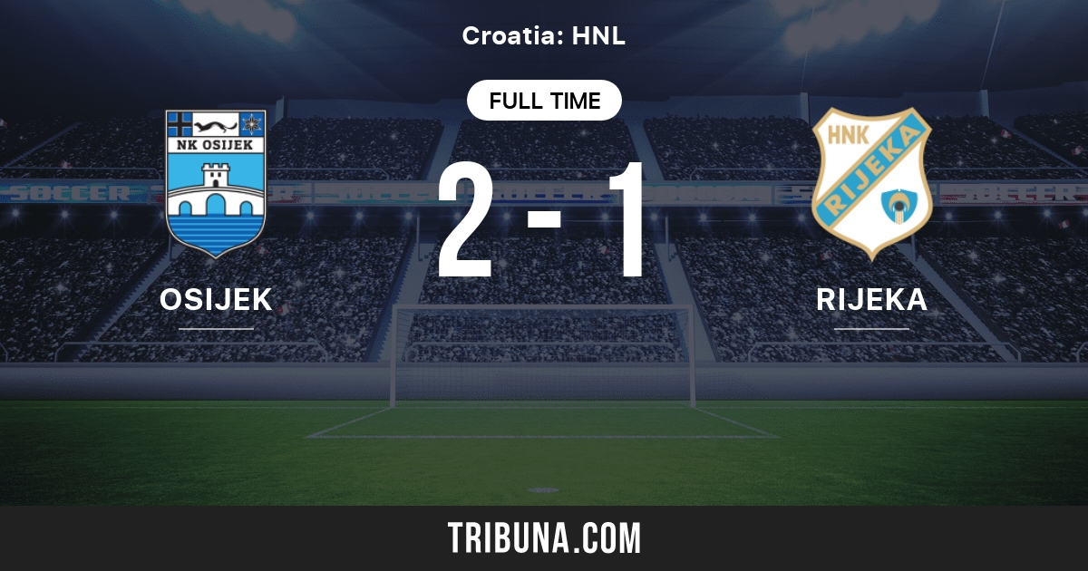 NK Osijek vs Rijeka Live Score, Stream and H2H results 4/24/2004
