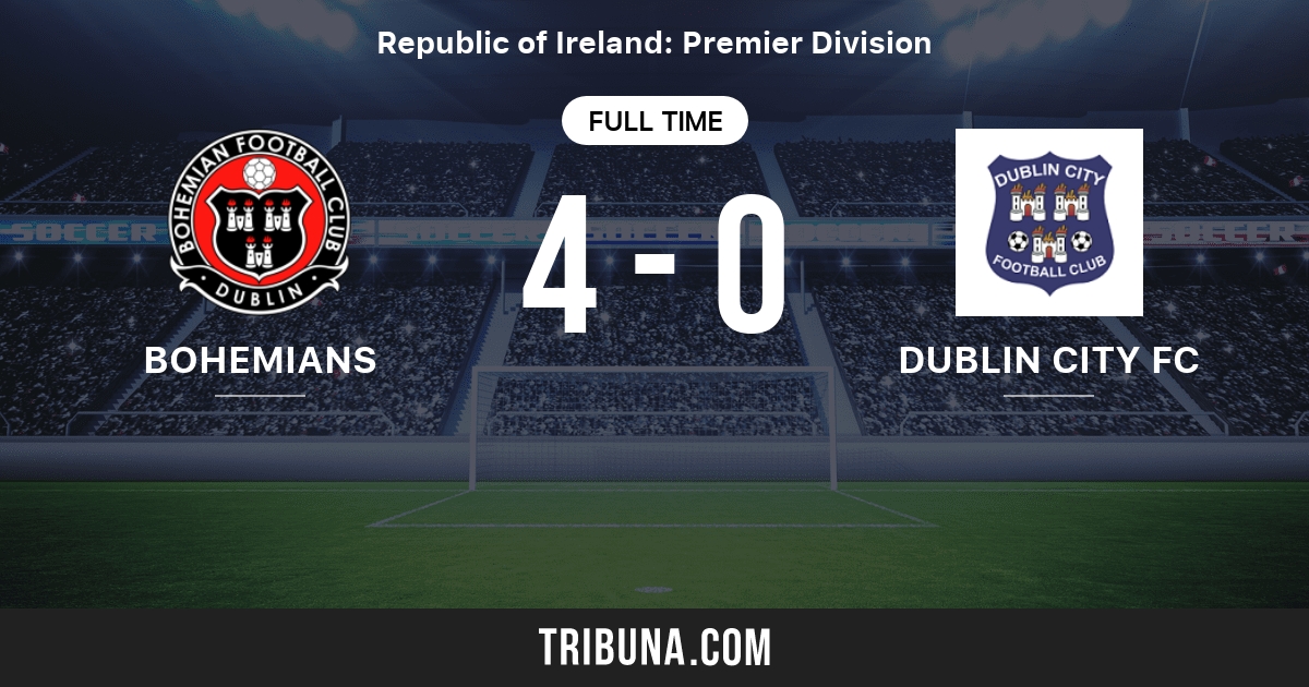 Bohemians Dublin FC vs Dublin City FC Standings in Premier Division of