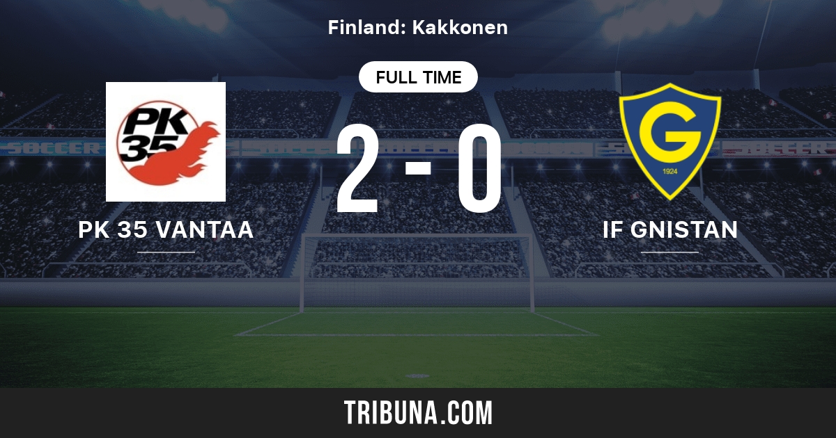 Pk 35 Vantaa Vs If Gnistan Live Score Stream And H2h Results 08 15 04 Preview Match Pk 35 Vantaa Vs If Gnistan Team Start Time Tribuna Com
