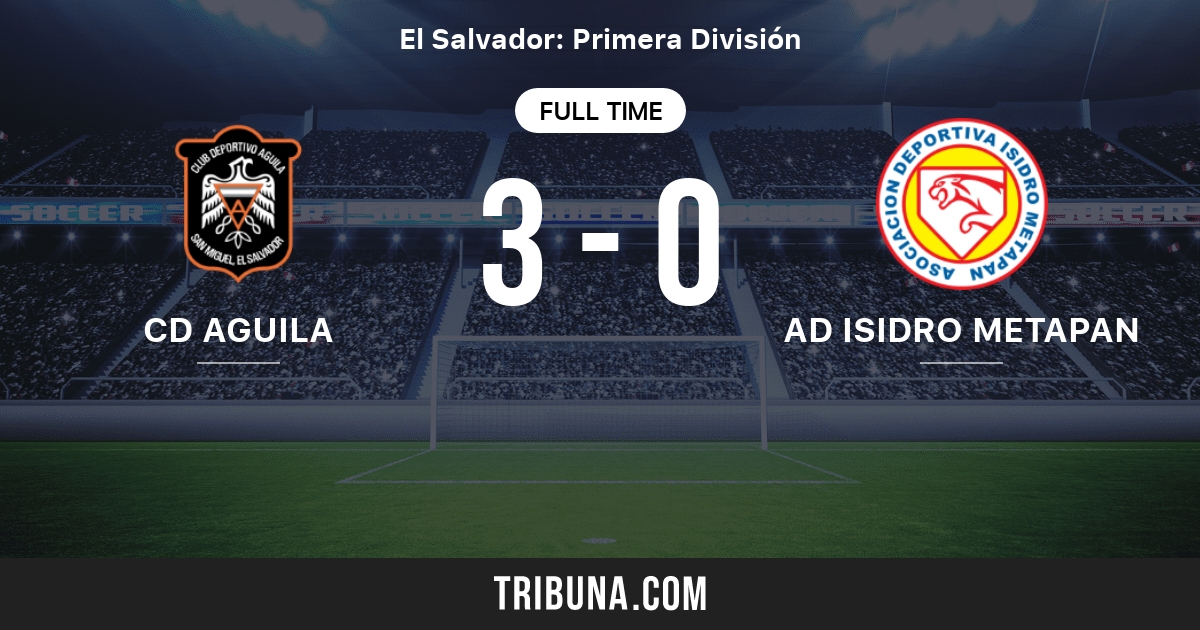 CD Aguila vs AD Isidro Metapan: Live Score, Stream and H2H results  11/9/2004. Preview match CD Aguila vs AD Isidro Metapan, team, start time.  